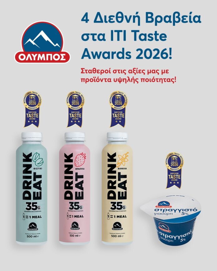 Η ΟΛΥΜΠΟΣ κατακτά την κορυφή με 4 διεθνή βραβεία ITI